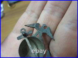 1/20 10K on Sterling 1920s USMC Hat Badge By H&H (missing pin & wire)