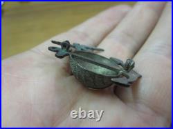 1/20 10K on Sterling 1920s USMC Hat Badge By H&H (missing pin & wire)