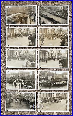 (10) Stahlhelm Rally Marktplatz Rheydt Mönchengladbach Ger. Rppc Photo Postcards