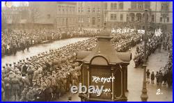 (10) Stahlhelm Rally Marktplatz Rheydt Mönchengladbach Ger. Rppc Photo Postcards