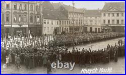 (10) Stahlhelm Rally Marktplatz Rheydt Mönchengladbach Ger. Rppc Photo Postcards