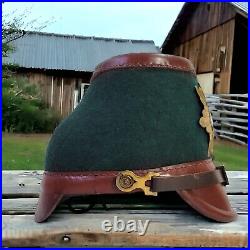 100% Genuine Leather German Police Shako WW2 Helmet Costume Gift