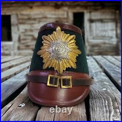 100% Genuine Leather German Police Shako WW2 Helmet Costume Gift