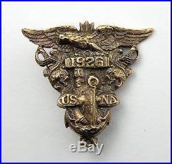 14 Karat Yellow Gold 1926 United States Naval Academy Pin Brooch