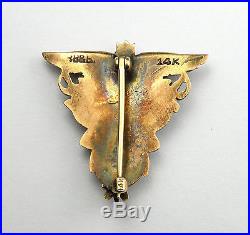 14 Karat Yellow Gold 1926 United States Naval Academy Pin Brooch