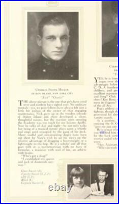 14k Yellow Gold United States Naval Academy Class Of 1925 Ring Lieut. C. F. Miller