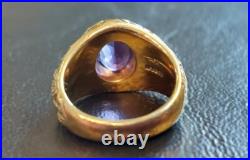 14k Yellow Gold United States Naval Academy Class Of 1925 Ring Lieut. C. F. Miller