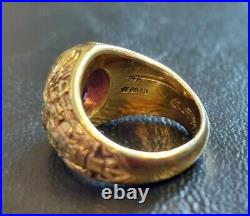 14k Yellow Gold United States Naval Academy Class Of 1925 Ring Lieut. C. F. Miller
