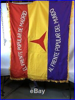 15 Brigada Internacional Standardt Flag Reproduction Spanish Civil War