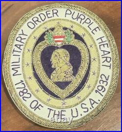 1782-1932 Military Order Purple Heart Of The USA Gold Bullion Embroidered Patch