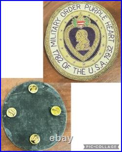 1782-1932 Military Order Purple Heart Of The USA Gold Bullion Embroidered Patch