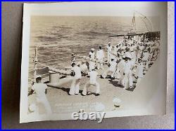 18 Photographs USN Battleship USS Mississippi Standing By Off Havana Cuba 1933