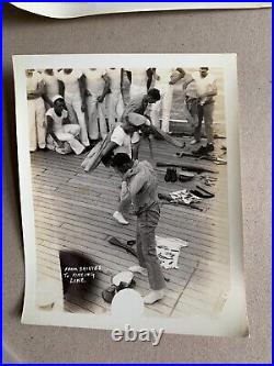 18 Photographs USN Battleship USS Mississippi Standing By Off Havana Cuba 1933