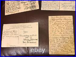 1900 Imperial Russia General Major Rybalchenko Archive Cards Stamps Tuck &sons