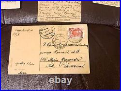 1900 Imperial Russia General Major Rybalchenko Archive Cards Stamps Tuck &sons
