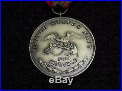 1908 US Navy Cuban Pacification Medal & Ribbon Numbered #733