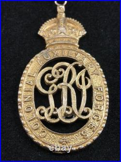 1910 British Colonial Auxiliary Forces Sterling Silver Medal 71st Regiment
