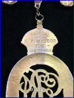 1910 British Colonial Auxiliary Forces Sterling Silver Medal 71st Regiment