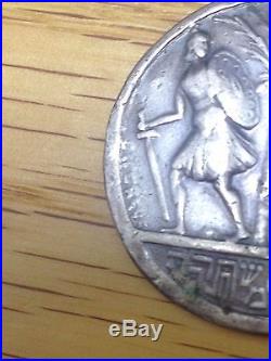 1918 WW1 PALESTINE JEWISH BATTALION SILVER MEDAL VERY RARE badge pin