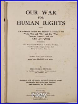 1919 Our War For Human Rights Negro Soldier WWI African American Kelly Miller
