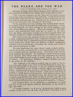 1919 Our War For Human Rights Negro Soldier WWI African American Kelly Miller