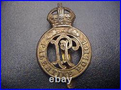 1920 PALESTINIAN BRITISH COLONIAL PALESTINE POLICE FORCE CAP BADGE by DOWLER