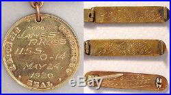 1920 US Navy Good Conduct Medal submarine USS O-14