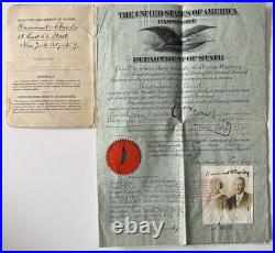 1920 US Passport Folder Gen Harrison K Bird NY National Guard Wall Street Elite