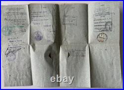 1920 US Passport Folder Gen Harrison K Bird NY National Guard Wall Street Elite