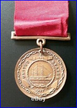 1920 USN Navy Good Conduct Medal Named CSC Number USS Minnesota John L. Croteau