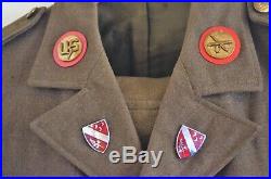 1920's 1st Infantry Division, Battery C 7th Field Artillery Tunic & Trousers