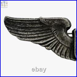 1920's Interwar Army Air Corps Pilot Wings Badge Insignia 3 Sterling C Catch