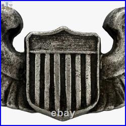 1920's Interwar Army Air Corps Pilot Wings Badge Insignia 3 Sterling C Catch