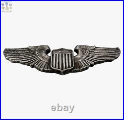 1920's Interwar Army Air Corps Pilot Wings Badge Insignia 3 Sterling C Catch