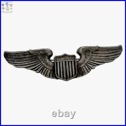1920's Interwar Army Air Corps Pilot Wings Badge Insignia 3 Sterling C Catch