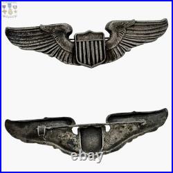 1920's Interwar Army Air Corps Pilot Wings Badge Insignia 3 Sterling C Catch