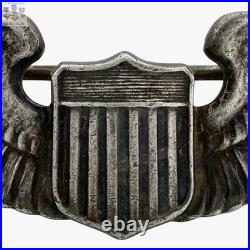 1920's Interwar U. S. Army Air Corps Pilot Wings Badge Insignia 3 Sterling