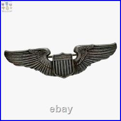 1920's Interwar U. S. Army Air Corps Pilot Wings Badge Insignia 3 Sterling