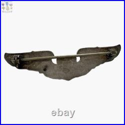 1920's Interwar U. S. Army Air Corps Pilot Wings Badge Insignia 3 Sterling