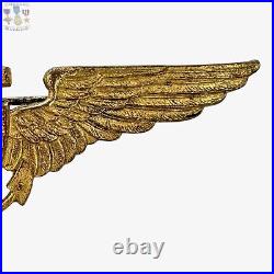 1920's Navy Aviator Wings Insignia 2-3/4 Size Pilot Badge Robbins Pattern #33