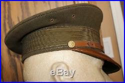 1920's ORIGINAL US ARMY OFFICER'S WOOL CAP HAT