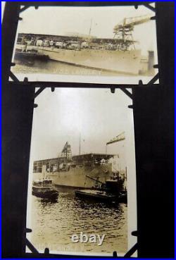1920's US Sailor's Photo Album 109 Real Photo PC's Panama Canal, Hawaii, Ships