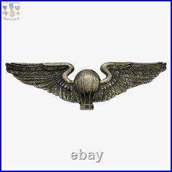 1920's Us Army Air Service Aeronaut Balloon Pilot Wings 3-3/16 Size W. Link Co