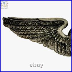 1920's Us Army Air Service Aeronaut Balloon Pilot Wings 3-3/16 Size W. Link Co 1920's Us Army Air Service Aeronaut Balloon Pilot Wings 3-3/16 Size W. Link Co