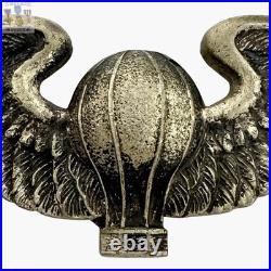 1920's Us Army Air Service Aeronaut Balloon Pilot Wings 3-3/16 Size W. Link Co