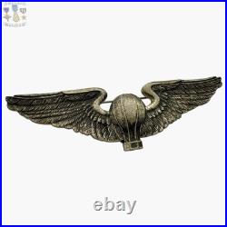 1920's Us Army Air Service Aeronaut Balloon Pilot Wings 3-3/16 Size W. Link Co