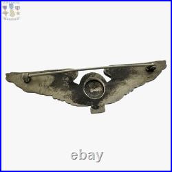 1920's Us Army Air Service Aeronaut Balloon Pilot Wings 3-3/16 Size W. Link Co