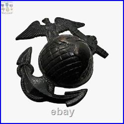 1920's Us Marine Corps Eagle Globe Anchor Hat Badge Insignia Usmc Ega Screw-back