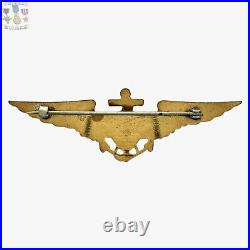 1920's Us Navy Aviator Wings 2-3/4 Size Pilot Badge Meyer Metal Shield