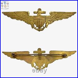 1920's Us Navy & Marine Corps Aviator Wings Insignia 2-3/4 Size Pilot Badge #21